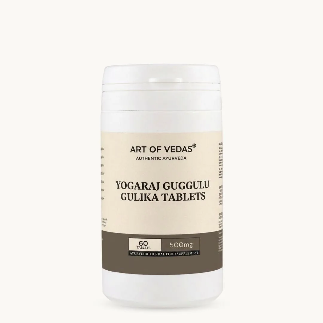 Art of Vedas, Yogaraj Guggulu Tablets, Ayurvedic supplement