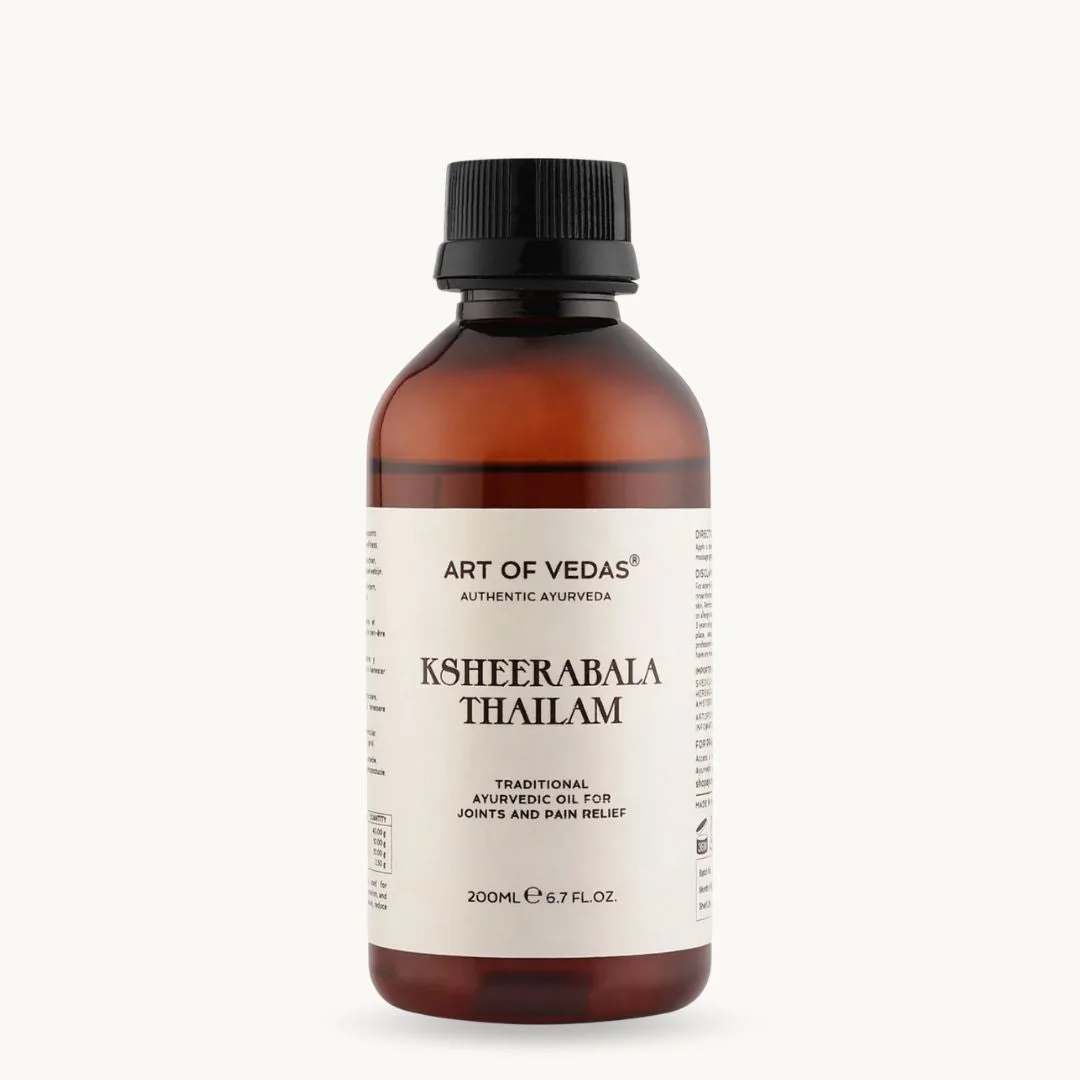 Ksheerabala Thailam Ayurvedic ritual detail by Art of Vedas
