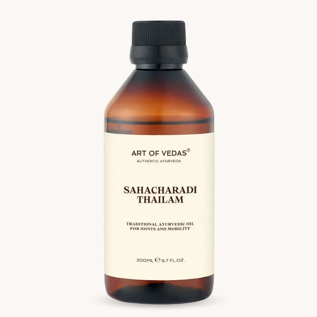 Sahacharadi Thailam Ayurvedic ritual detail by Art of Vedas