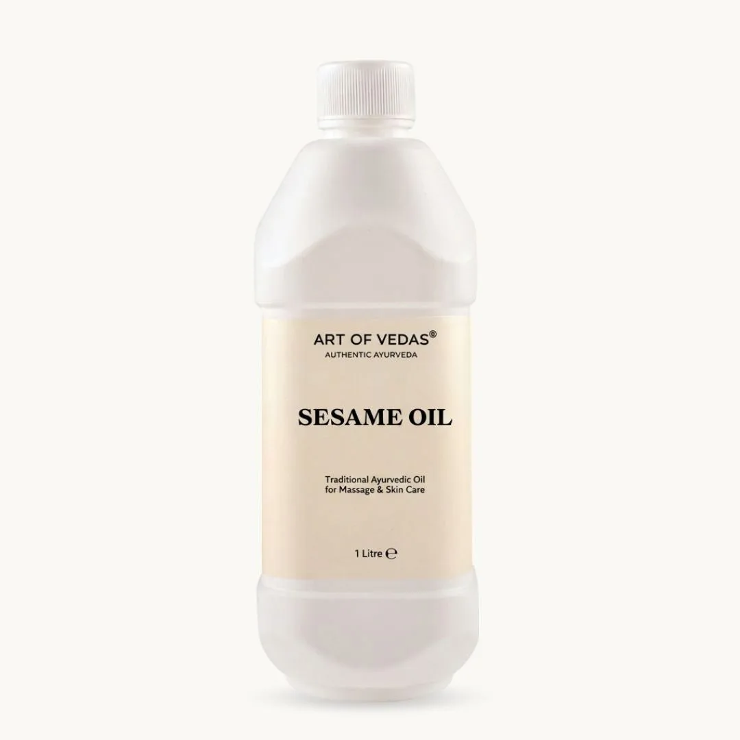 Art of Vedas, Sesamolie, 1 Liter, klassieke Ayurvedische bereiding