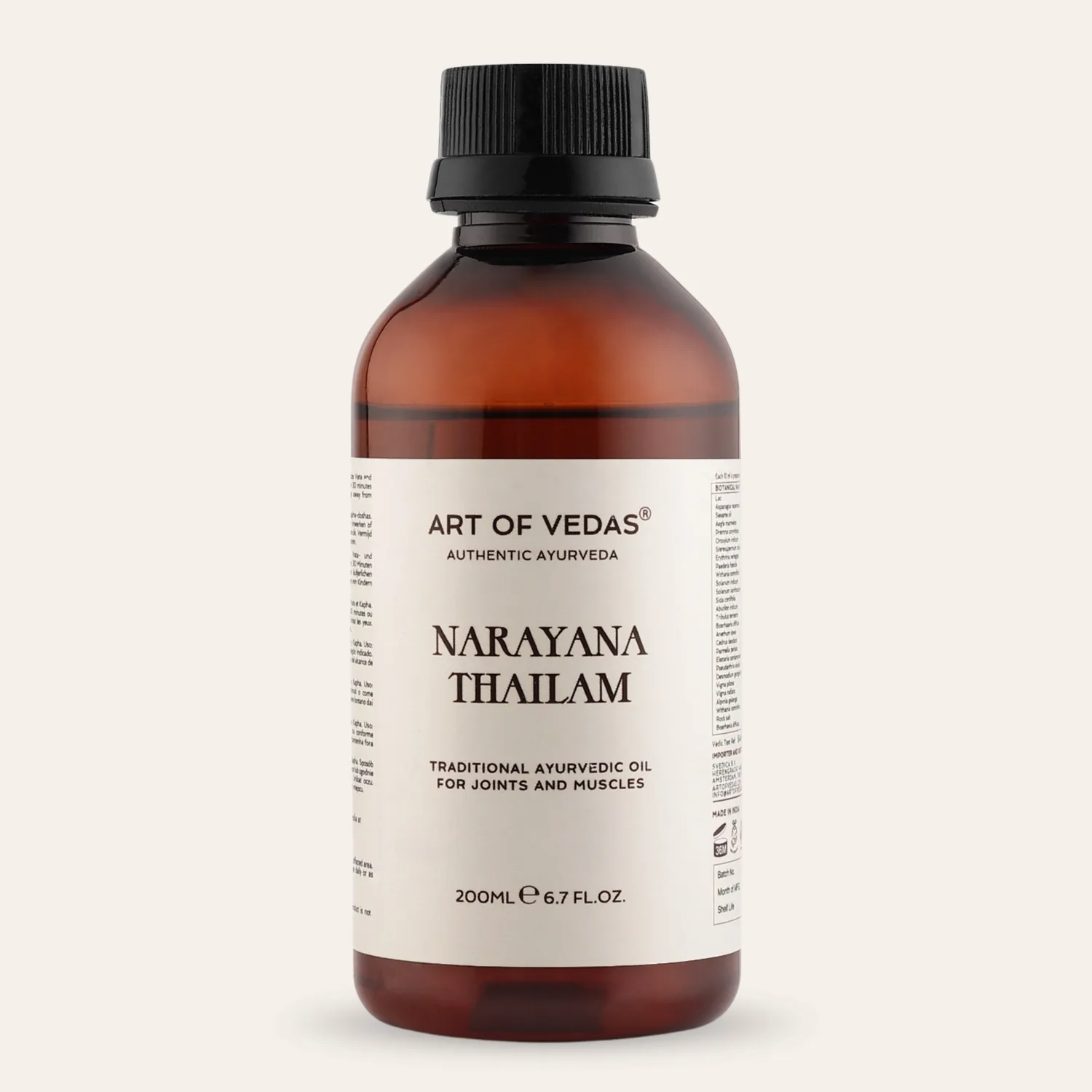 Narayana Thailam Ayurvedic ritual detail by Art of Vedas