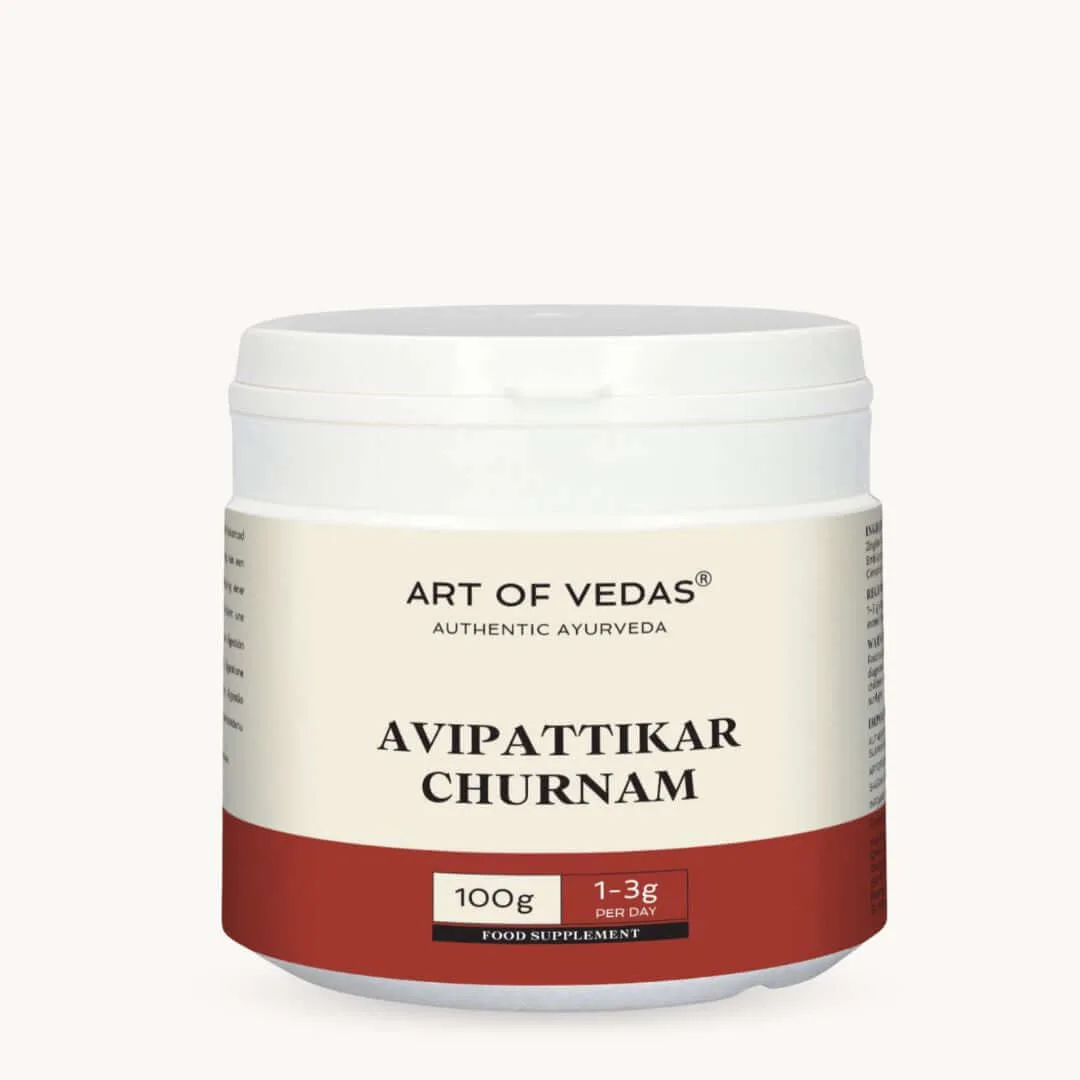 Art of Vedas Avipattikar Churnam 100g, ajurvedski dodatak prehrani za probavu i protiv žgaravice