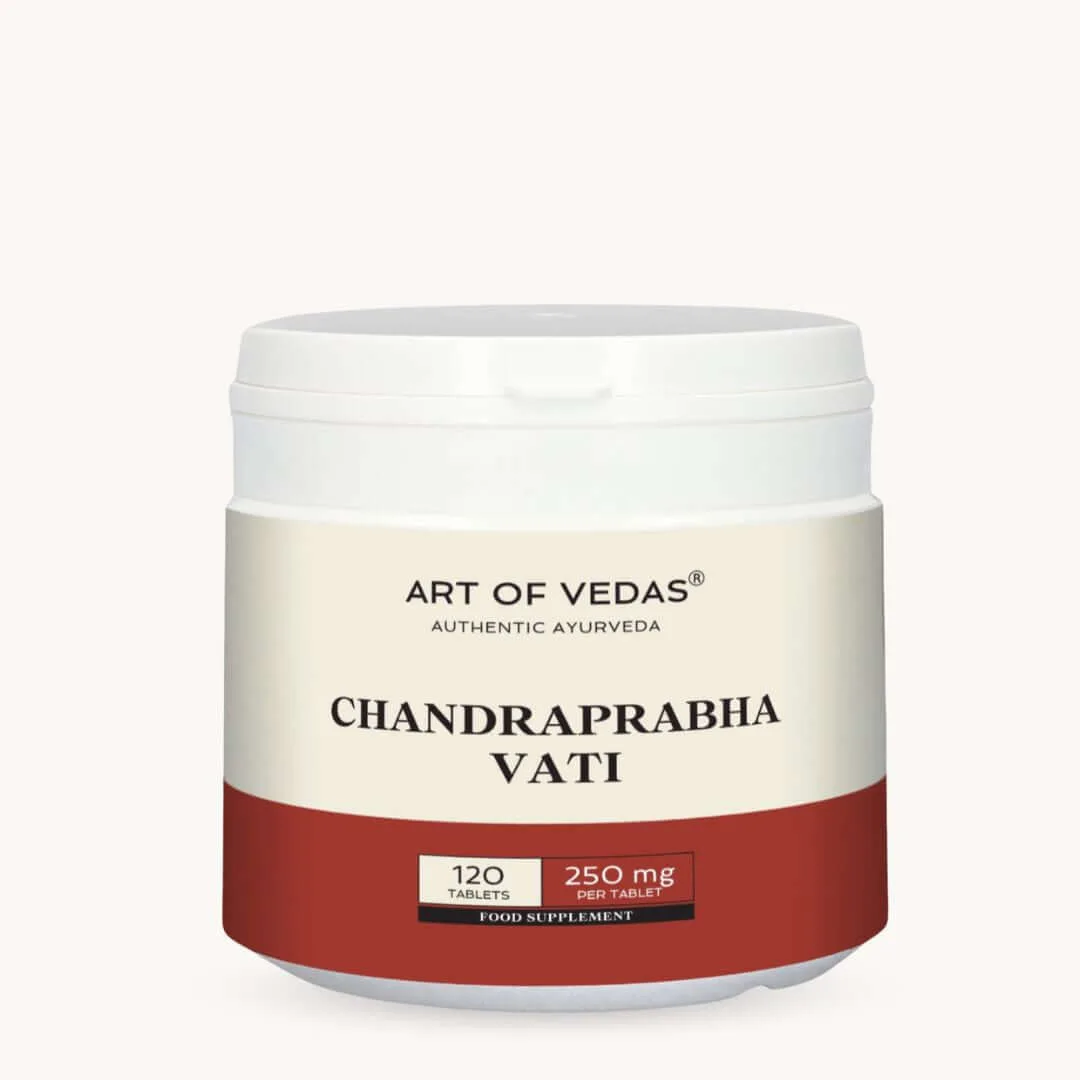 Art of Vedas Chandraprabha Vati 120 tableta 250mg, ajurvedski dodatak za mokraćni sustav i metabolizam