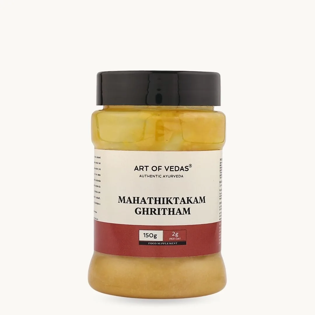 Mahathiktakam Ghritham Art of Vedas 150g, ghee ayurvédique pour la santé de la peau