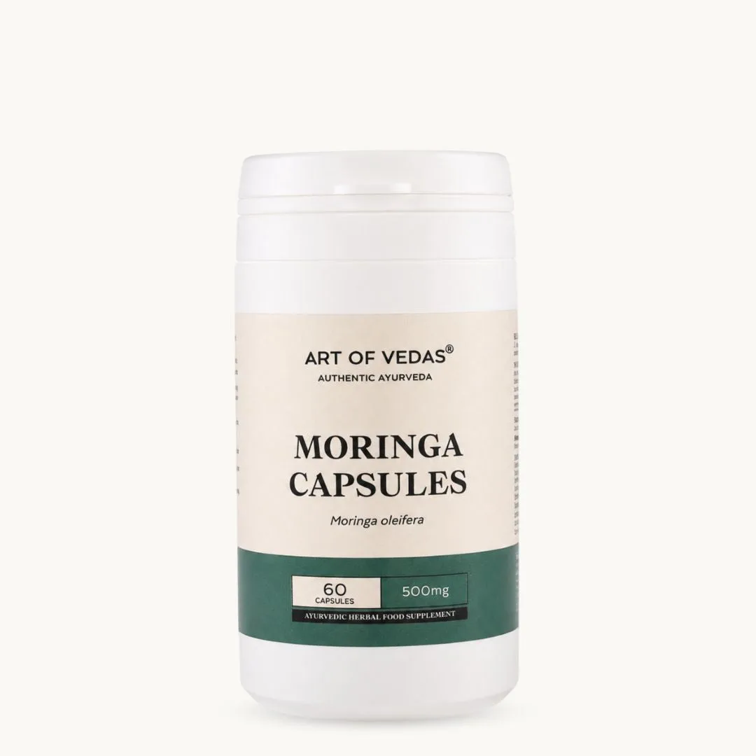 Art of Vedas Moringa Capsules, Ayurvedic herbal supplement traditionally supporting energy, vitality and everyday wellbeing
