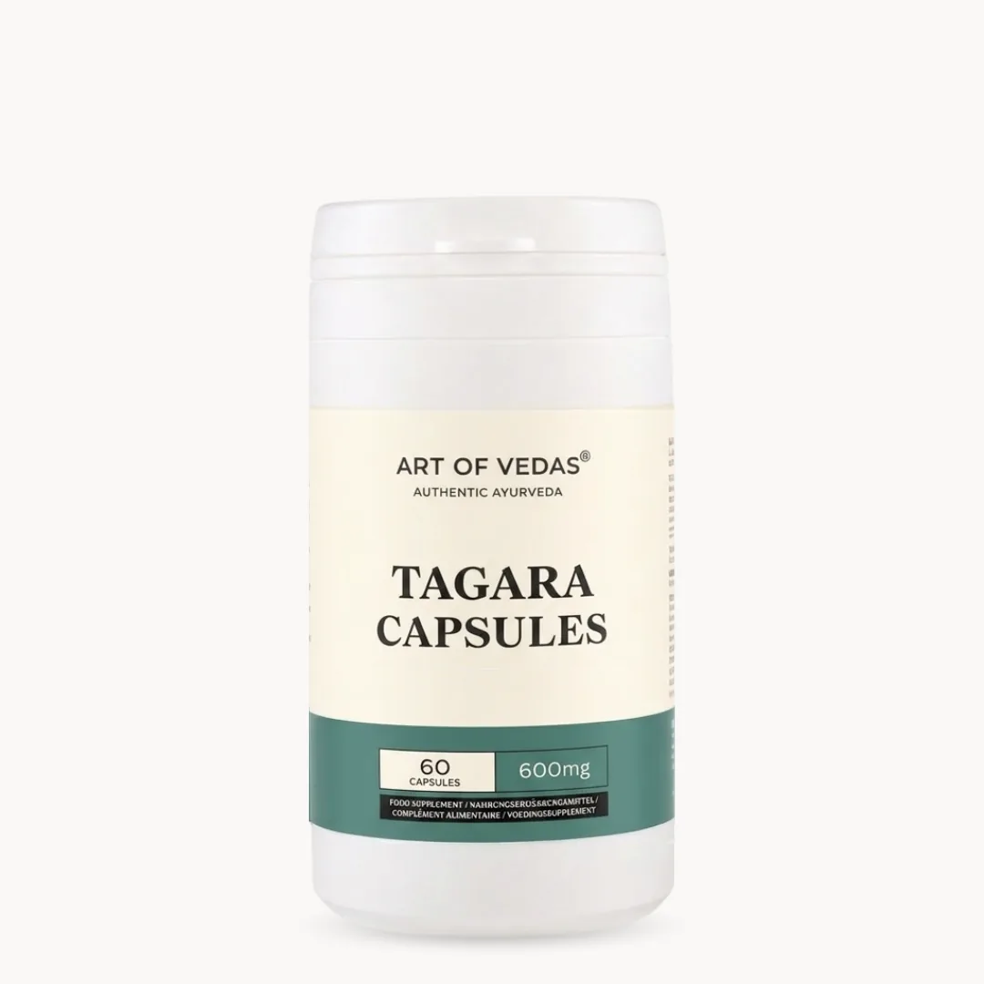 Art of Vedas, Tagara Capsules, Ayurvedisch supplement
